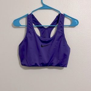 Purple Nike sports bra